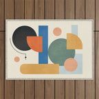 Geometric Color Play 01 Outdoor Rug Gallery Image 1