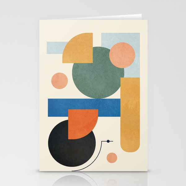 Geometric Color Play 01 Stationery Card Gallery Image 2