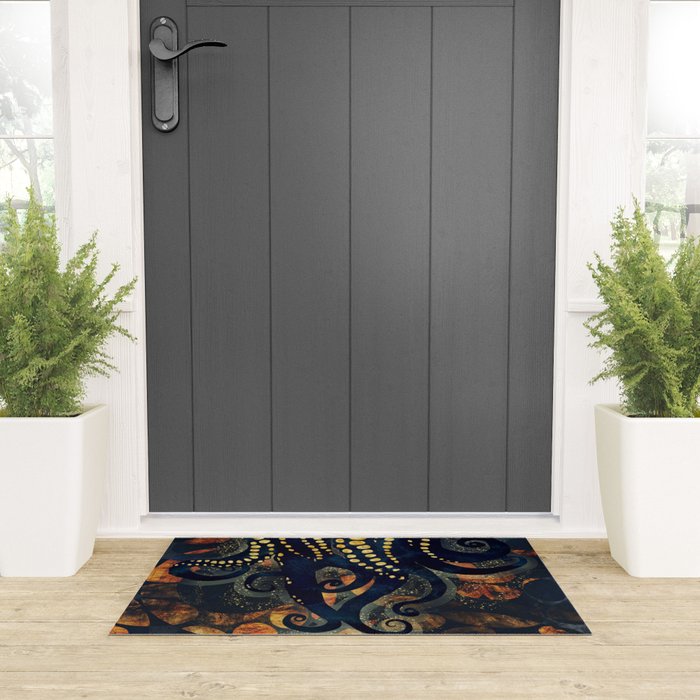 Metallic Ocean Welcome Mat Gallery Image 3