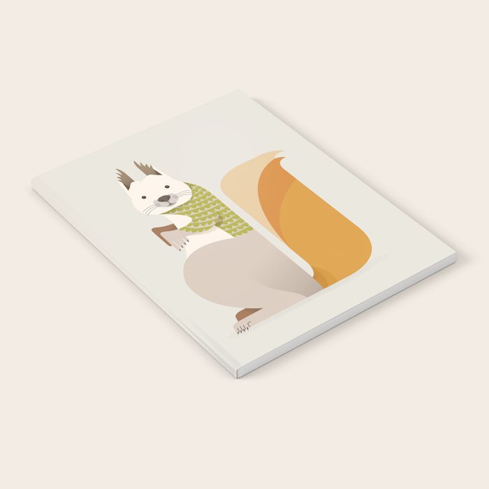 Whimsical Red Squirrel Notebook Gallery Image 2