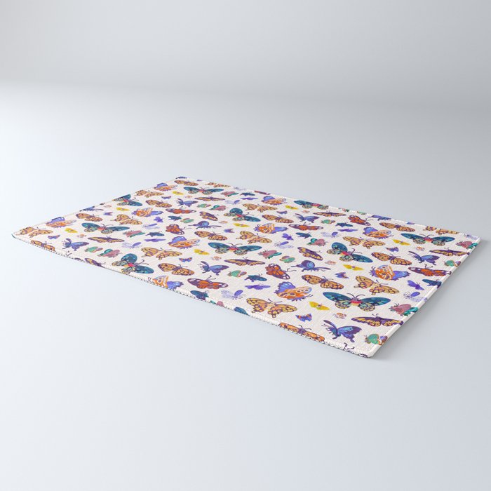 Butterflies Day - bright Rug Gallery Image 3