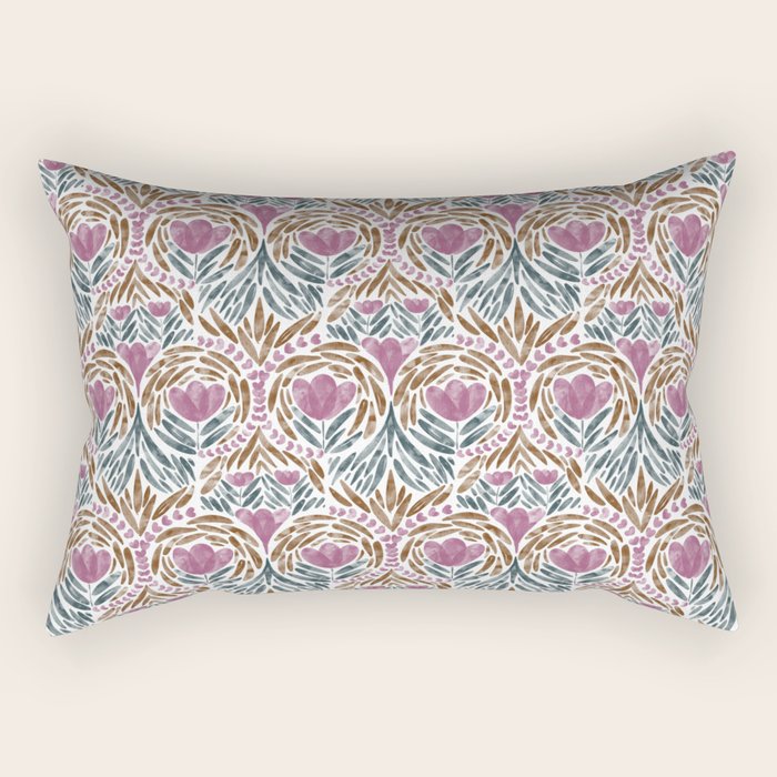 Floral Rhythm Botanic Rectangular Pillow Gallery Image 2