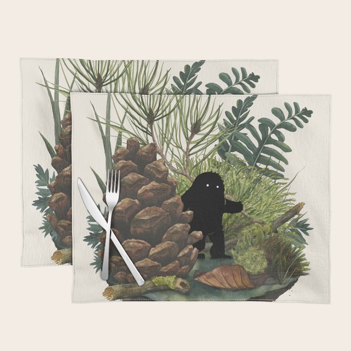 Tiny Sasquatch Placemat Gallery Image 1
