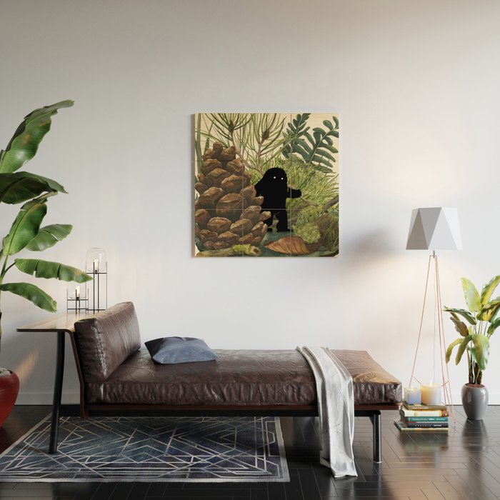 Tiny Sasquatch Wood Wall Art Gallery Image 2