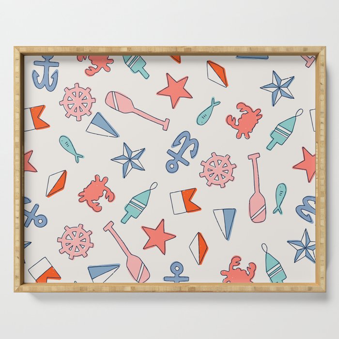 Nautical NE Serving Tray Gallery Image 1