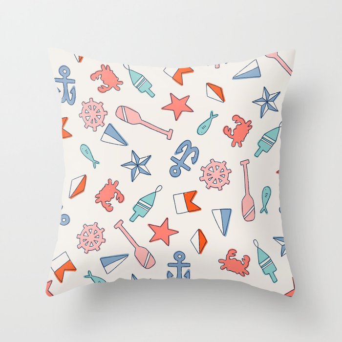 Nautical NE Throw Pillow Gallery Image 6