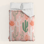 Cactus plant doodle art pattern Comforter Gallery Image 6