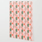 Cactus plant doodle art pattern Wallpaper Gallery Image 2