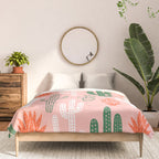 Cactus plant doodle art pattern Comforter Gallery Image 3
