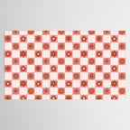 Fall Flower Print in Pink Tablecloth Gallery Image 2