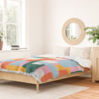 Abstract geometric shape art pattern Duvet Cover Gallery Image 2