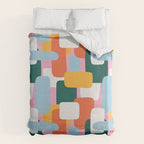 Abstract geometric shape art pattern Duvet Cover Gallery Image 6