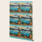 Tsuchiya Koitsu Vintage Japanese Woodblock Print Fall Autumn Mount Fuji Wallpaper Gallery Image 2