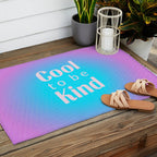 Cool To Be Kind - Gradient Typography Outdoor Rug Gallery Image 2