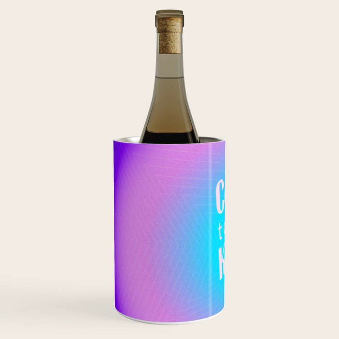 Cool To Be Kind - Gradient Typography Wine Chiller Gallery Image 2