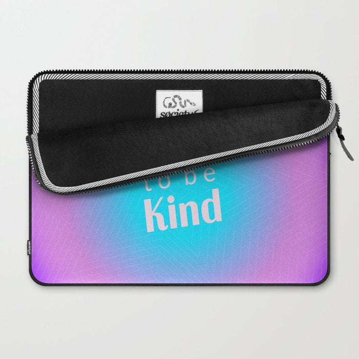 Cool To Be Kind - Gradient Typography Laptop Sleeve Gallery Image 2