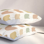 Spring Tulips XII Neutral Multicolor Mid Century Flowers Pillow Sham Gallery Image 3