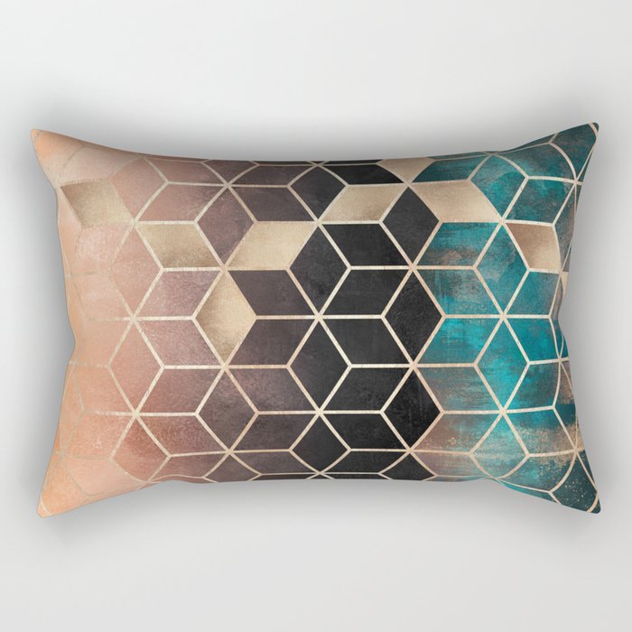 Ombre Dream Cubes Rectangular Pillow Gallery Image 1