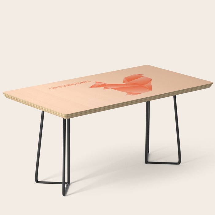 Allergic to Nuts - Origami Orange Squirrel Coffee Table Gallery Image 1