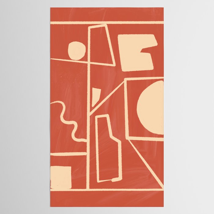 Modern Abstract Minimal Shapes 39/3 Tablecloth Gallery Image 2