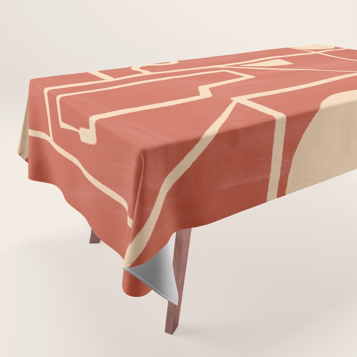 Modern Abstract Minimal Shapes 39/3 Tablecloth Gallery Image 1