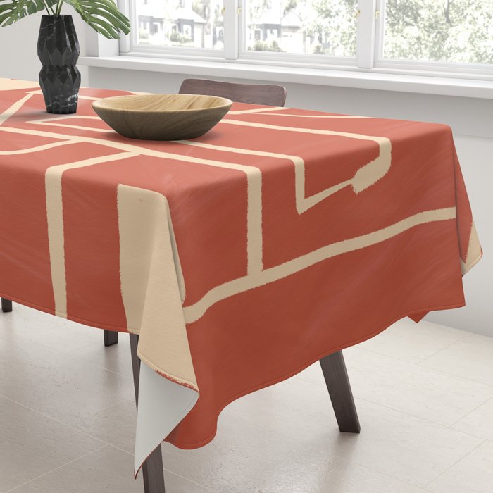 Modern Abstract Minimal Shapes 39/3 Tablecloth Gallery Image 3
