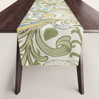 William Morris Vintage Golden Lily Green & Red  Table Runner Gallery Image 1
