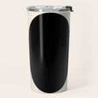 Abstraction_BLACK_DOT_LINE_ART_Minimalism_003C Travel Mug Gallery Image 2