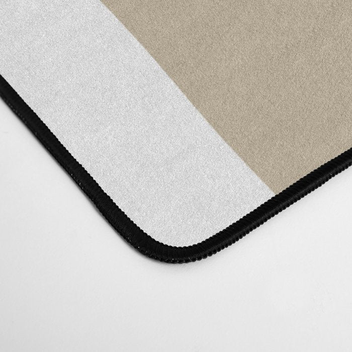 Hand Drawn Checkerboard Pattern (tan/white) Desk Mat Gallery Image 4