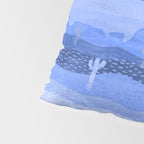 Vintage Western Desert Landscape in Night Blue Pillow Sham Gallery Image 4