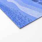 Vintage Western Desert Landscape in Night Blue Welcome Mat Gallery Image 2