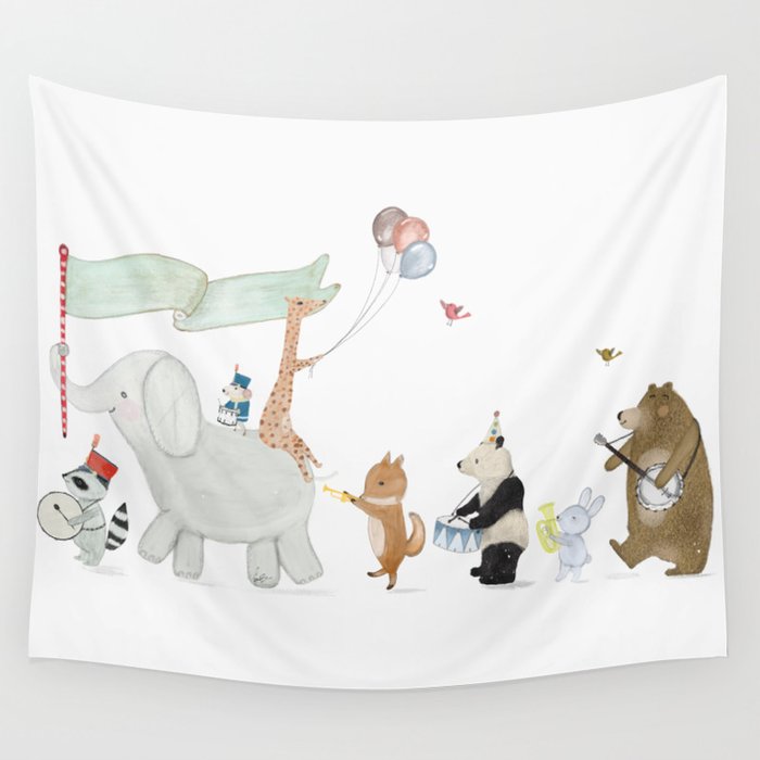 littlest parade Wall Tapestry Gallery Image 1