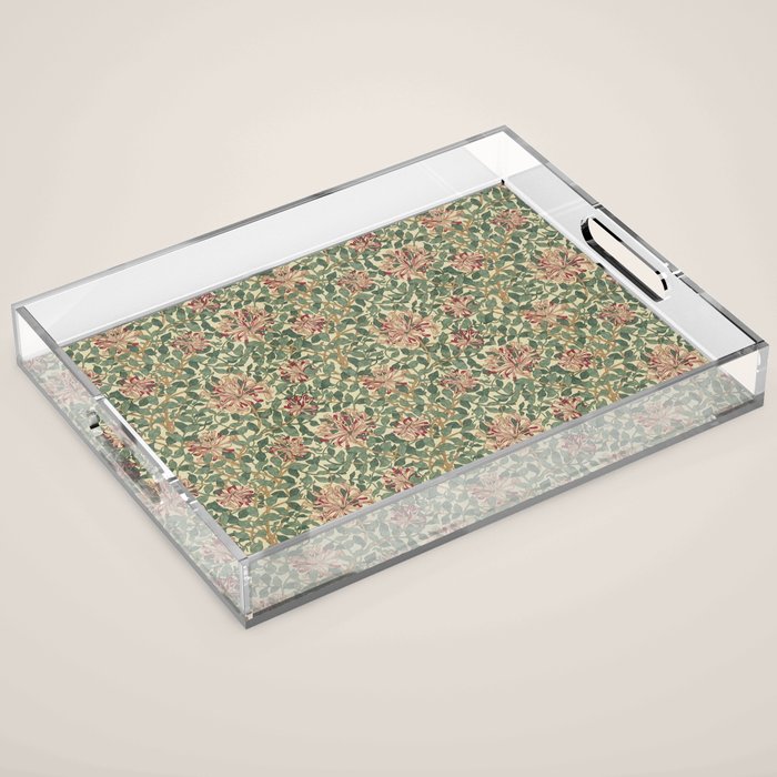 William Morris "Honeysuckle" 1. Acrylic Tray Gallery Image 1