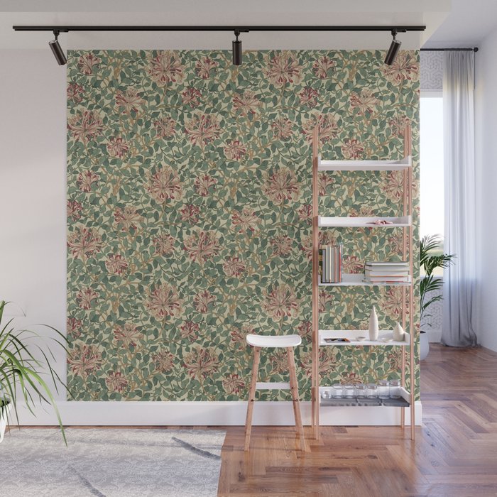 William Morris "Honeysuckle" 1. Wall Mural Gallery Image 1