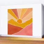 Wonderful Sunset Boho Wall Mural Gallery Image 2