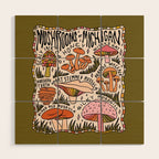 Mushrooms of Michigan Wood Wall Art Gallery Image 1