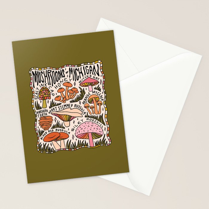 Mushrooms of Michigan Stationery Card Gallery Image 2