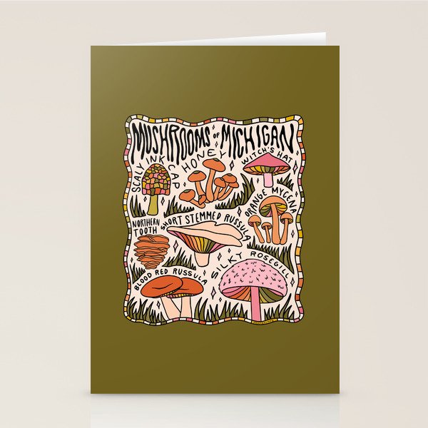 Mushrooms of Michigan Stationery Card Gallery Image 2