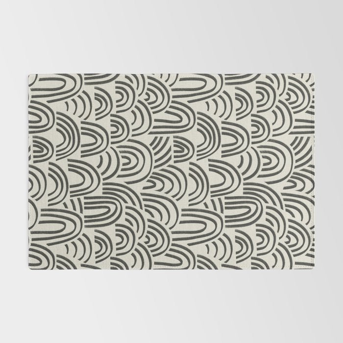 Charcoal Arches #1 Rug Gallery Image 2