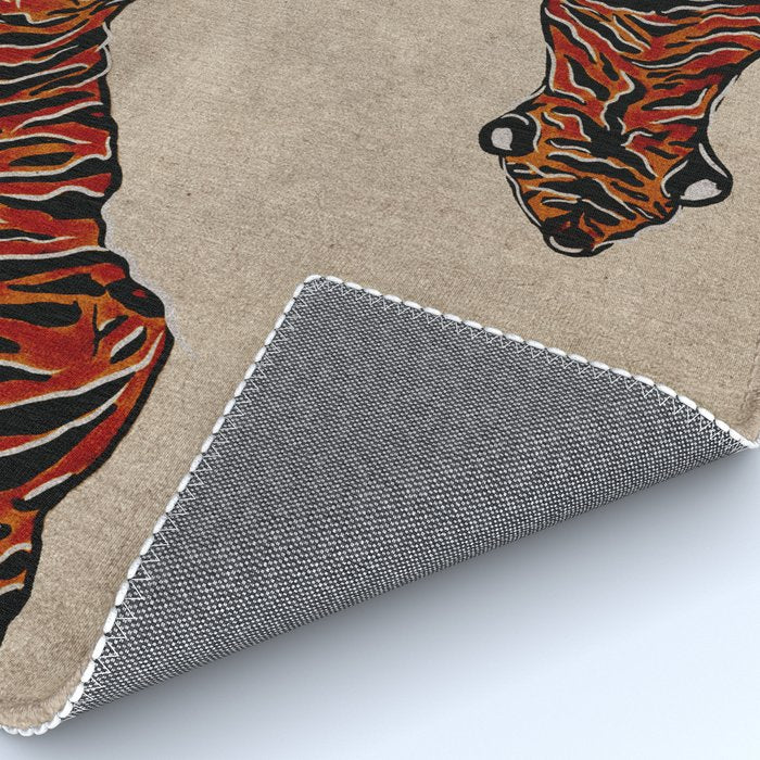 Two Tigers -- Ukiyo-e Style Rug Gallery Image 4