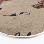 Two Tigers -- Ukiyo-e Style Bath Mat Gallery Image 3