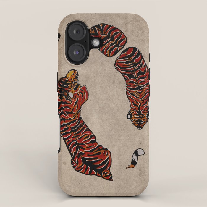 Two Tigers -- Ukiyo-e Style iPhone Case