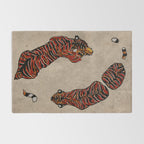 Two Tigers -- Ukiyo-e Style Rug Gallery Image 2
