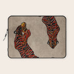 Two Tigers -- Ukiyo-e Style Laptop Sleeve Gallery Image 1