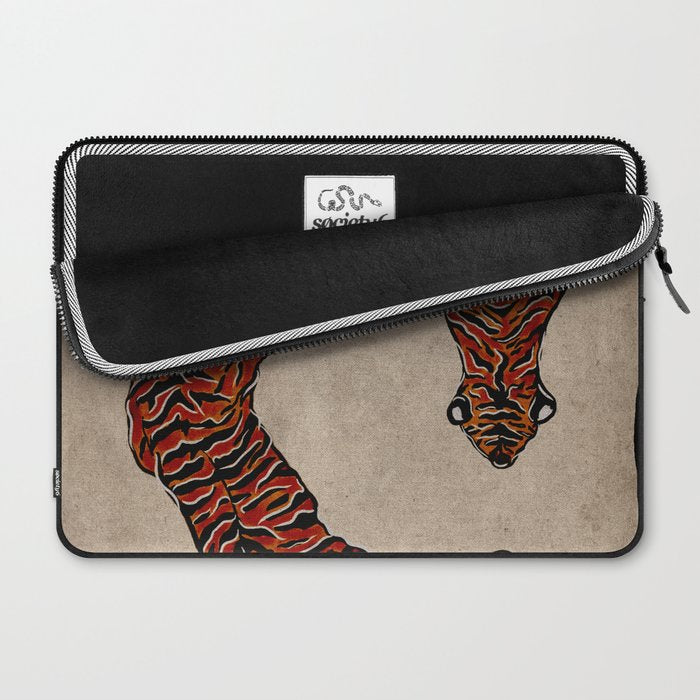 Two Tigers -- Ukiyo-e Style Laptop Sleeve Gallery Image 2