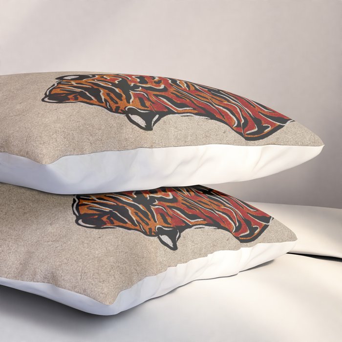 Two Tigers -- Ukiyo-e Style Pillow Sham Gallery Image 3
