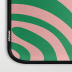 New Groove Retro Swirl Abstract in Pink and Green Laptop Sleeve Gallery Image 3