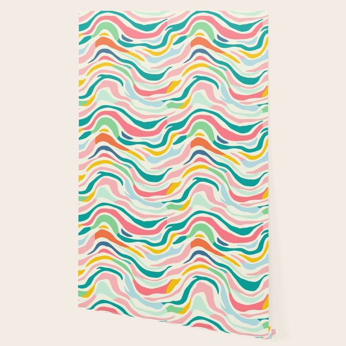 Colorful abstract line stripe art pattern Wallpaper Gallery Image 2