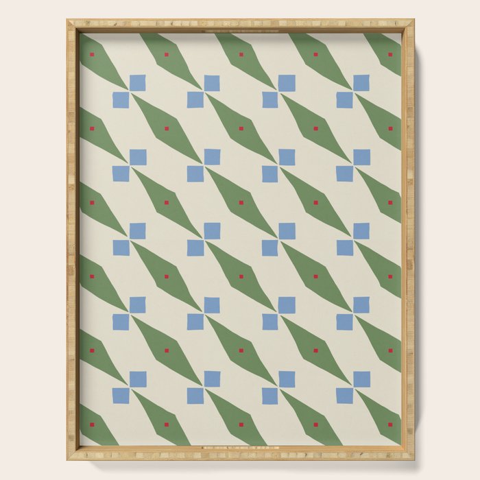 Simple Hand-cut Pattern #4 Serving Tray Gallery Image 1