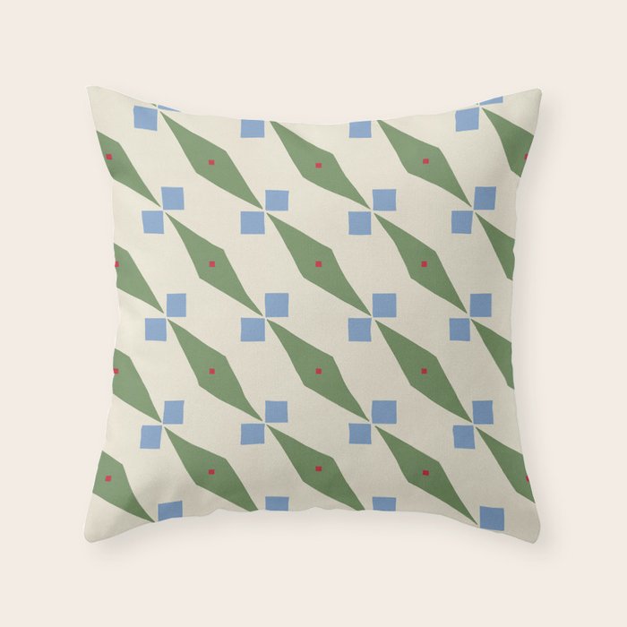 Simple Hand-cut Pattern #4 Throw Pillow Gallery Image 6